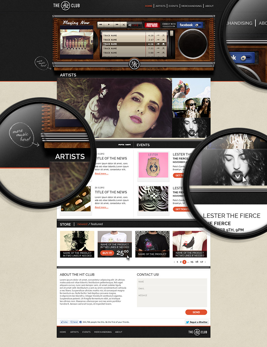 Homepage & details Homepage & details