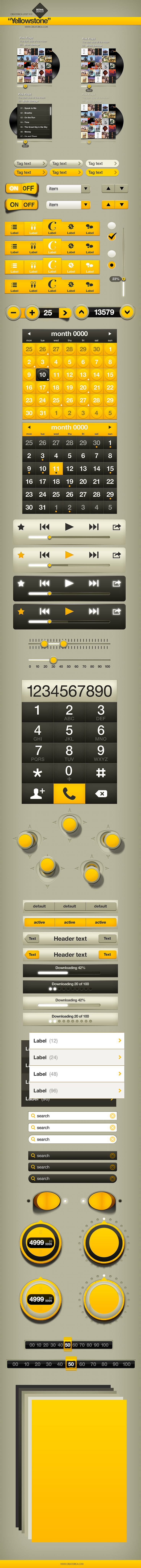 Creatorica UI Set v1.0 Yesllowstone