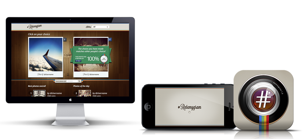 #Ratemygram Web & App Design